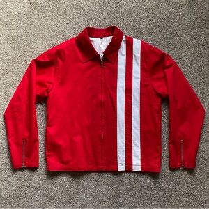 🎉LANSKY BROS Speedway Jacket, Men’s Size Med, Red/White